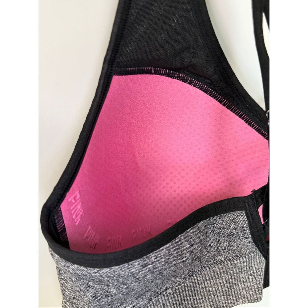 Pink Active Seamless Lightly Lined Wireless Gray … - image 5